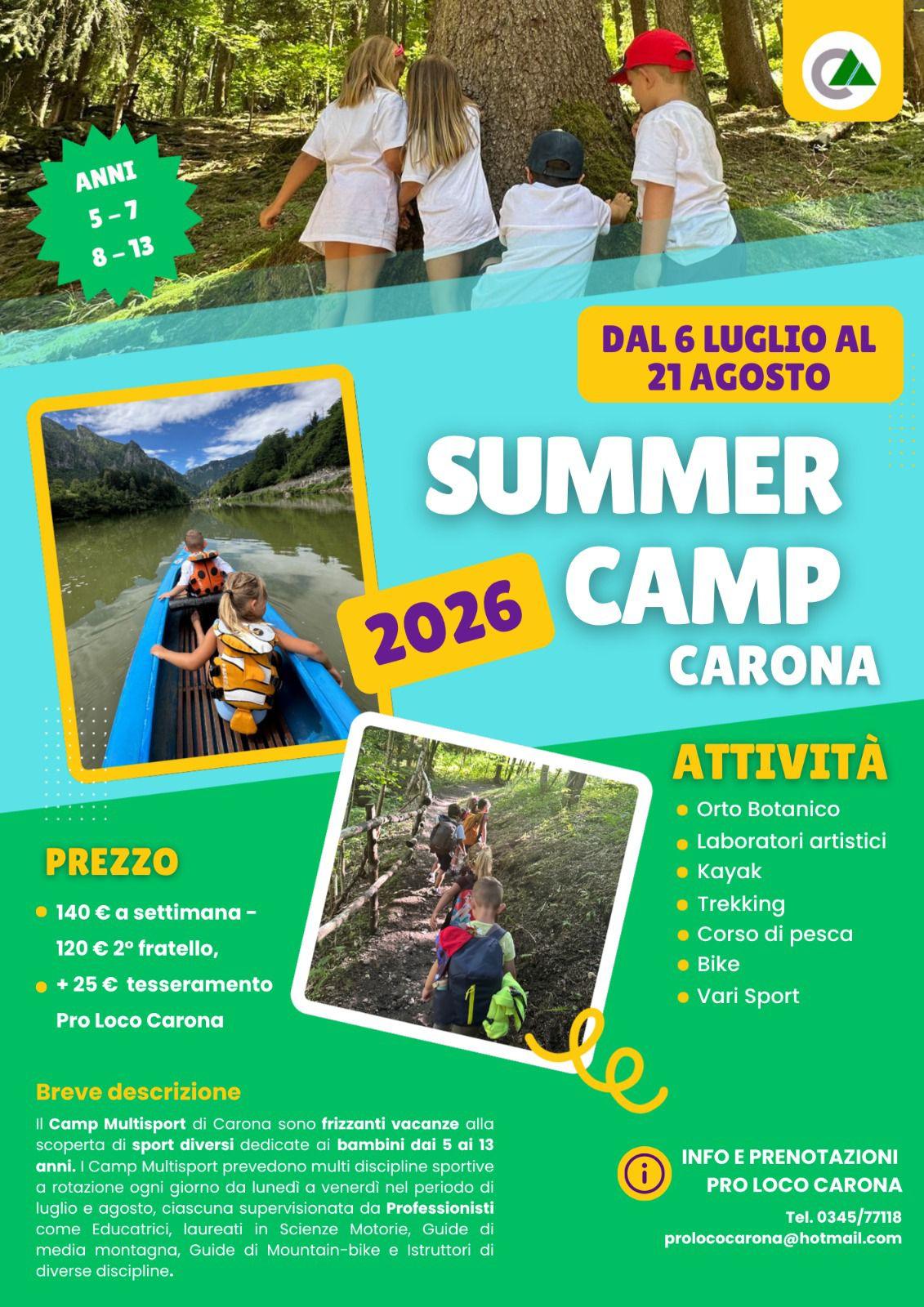 summer camp carona
